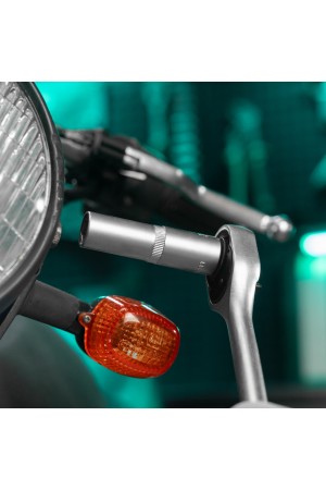 Головка торцевая удлиненная, 15 мм, шестигранная, CrV, под квадрат 1/2 Stels