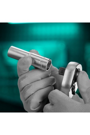 Головка торцевая удлиненная, 15 мм, шестигранная, CrV, под квадрат 1/2 Stels