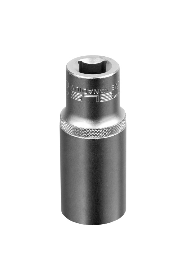 Головка торцевая удлиненная, 24 мм, шестигранная, CrV, под квадрат 1/2 Stels