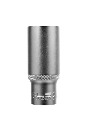 Головка торцевая удлиненная, 24 мм, шестигранная, CrV, под квадрат 1/2 Stels