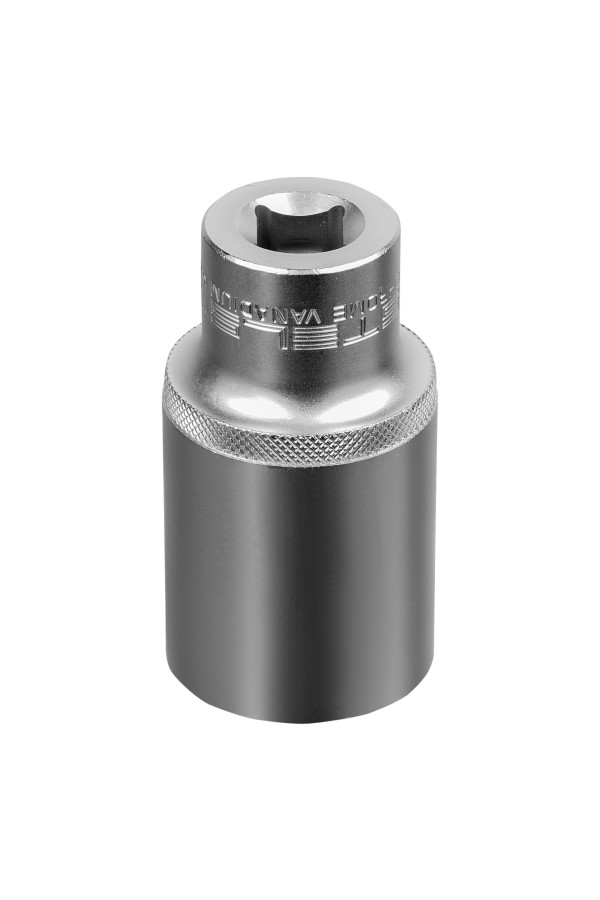 Головка торцевая удлиненная, 30 мм, шестигранная, CrV, под квадрат 1/2 Stels