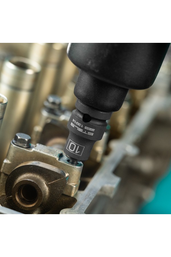 Головка ударная шестигранная, 10 мм, 1/2, CrMo Stels