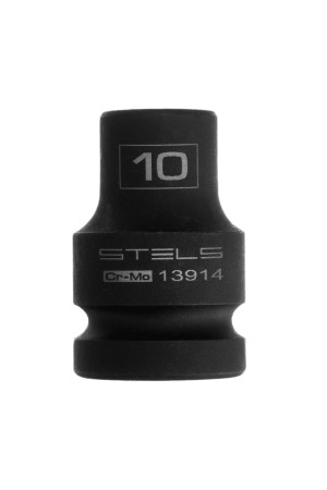 Головка ударная шестигранная, 10 мм, 1/2, CrMo Stels