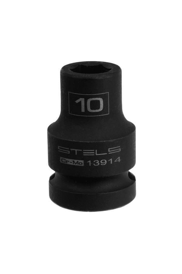 Головка ударная шестигранная, 10 мм, 1/2, CrMo Stels