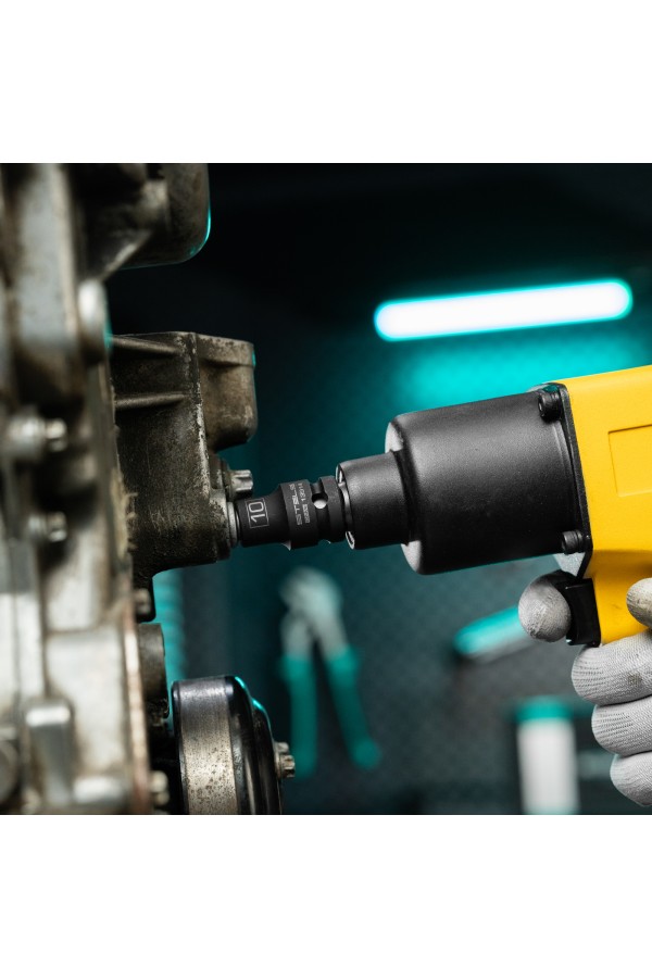 Головка ударная шестигранная, 10 мм, 1/2, CrMo Stels