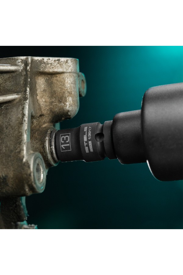 Головка ударная шестигранная, 13 мм, 1/2, CrMo Stels