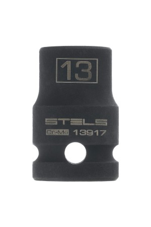 Головка ударная шестигранная, 13 мм, 1/2, CrMo Stels