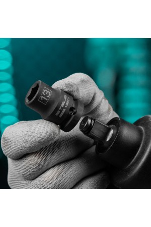 Головка ударная шестигранная, 13 мм, 1/2, CrMo Stels