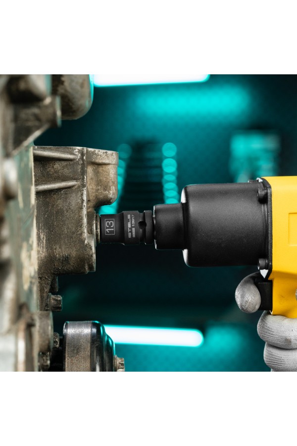 Головка ударная шестигранная, 13 мм, 1/2, CrMo Stels