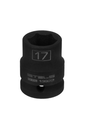 Головка ударная шестигранная, 17 мм, 1/2, CrMo Stels