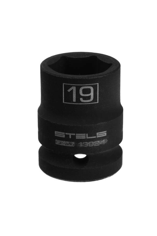 Головка ударная шестигранная, 19 мм, 1/2, CrMo Stels