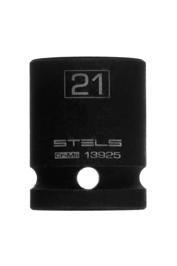 Головка ударная шестигранная, 21 мм, 1/2, CrMo Stels