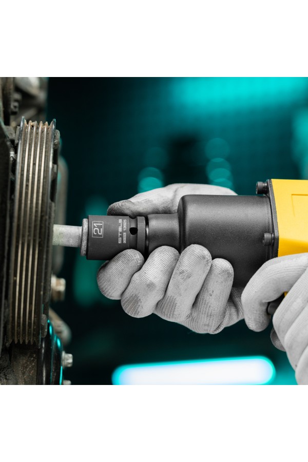 Головка ударная шестигранная, 21 мм, 1/2, CrMo Stels