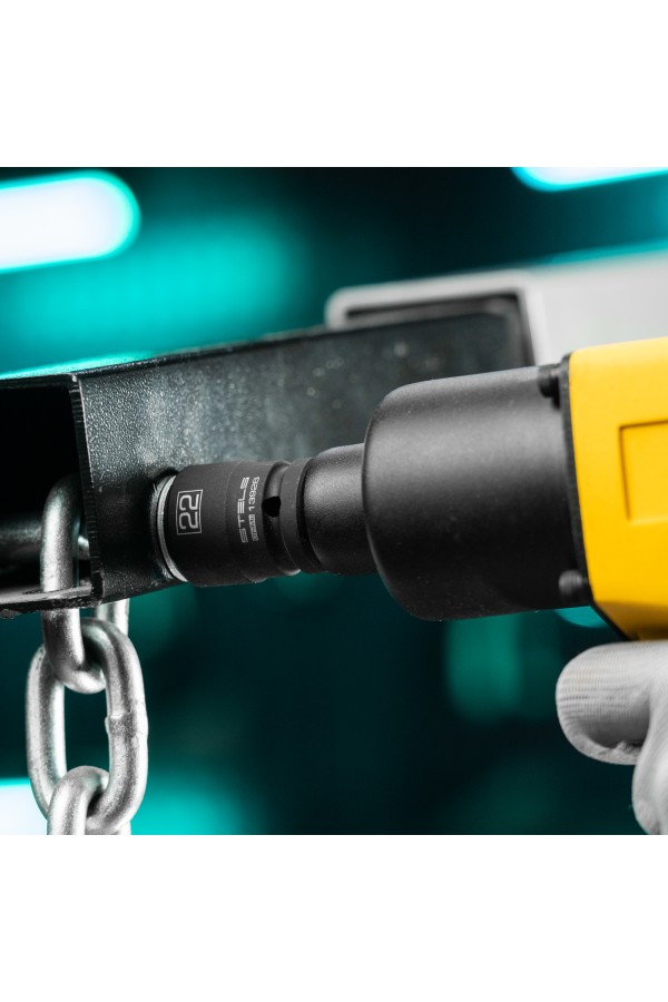 Головка ударная шестигранная, 22 мм, 1/2, CrMo Stels