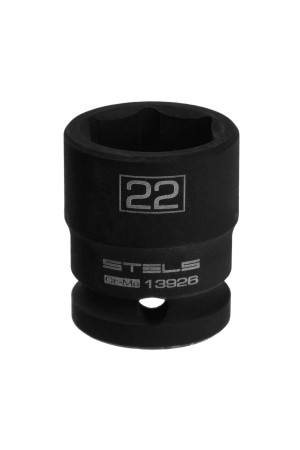 Головка ударная шестигранная, 22 мм, 1/2, CrMo Stels