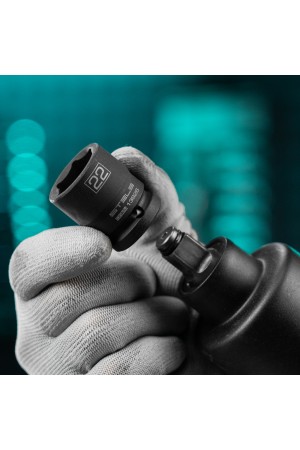 Головка ударная шестигранная, 22 мм, 1/2, CrMo Stels