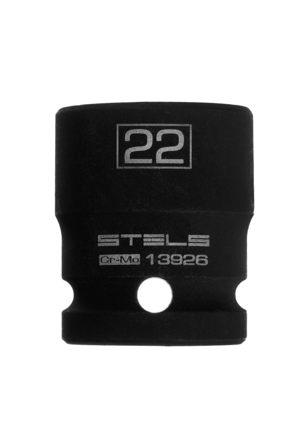 Головка ударная шестигранная, 22 мм, 1/2, CrMo Stels