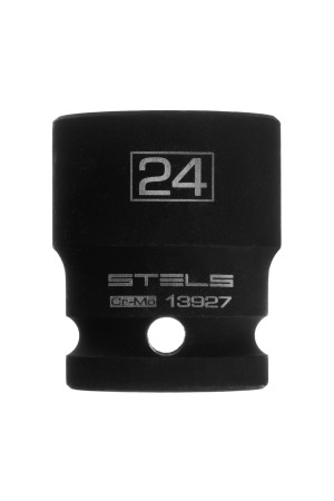 Головка ударная шестигранная, 24 мм, 1/2, CrMo Stels