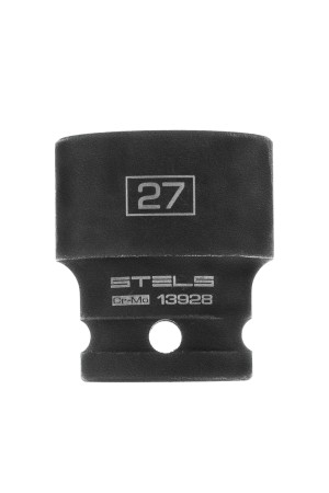 Головка ударная шестигранная, 27 мм, 1/2, CrMo Stels