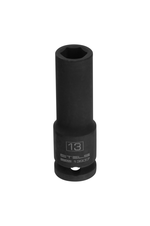 Головка ударная удлиненная шестигранная, 13 мм, 1/2, CrMo Stels
