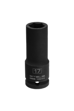 Головка ударная удлиненная шестигранная, 17 мм, 1/2, CrMo Stels