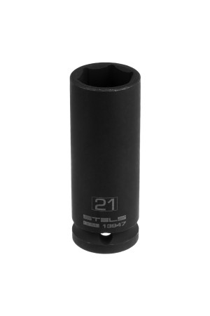 Головка ударная удлиненная шестигранная, 21 мм, 1/2, CrMo Stels