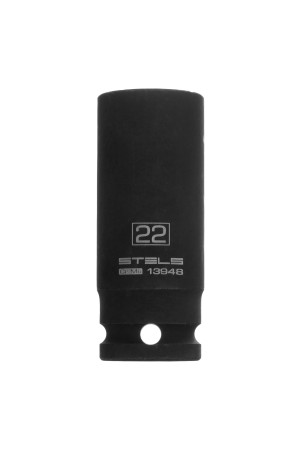 Головка ударная удлиненная шестигранная, 22 мм, 1/2, CrMo Stels