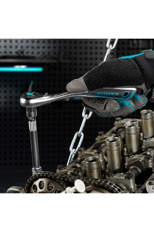 Набор торцевых головок, трещотка 120 зубьев, 3/8