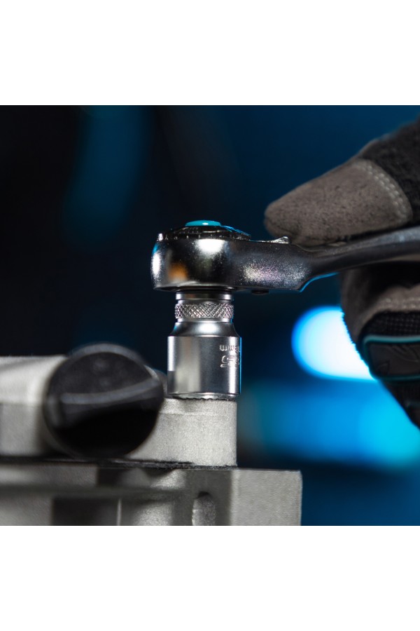 Набор торцевых головок, трещотка 120 зубьев, 1/4