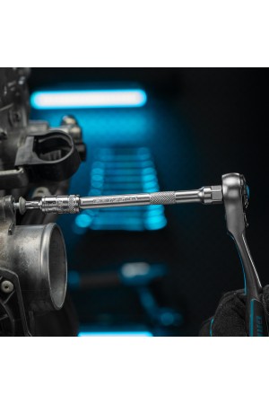 Набор торцевых головок, трещотка 120 зубьев, 1/4