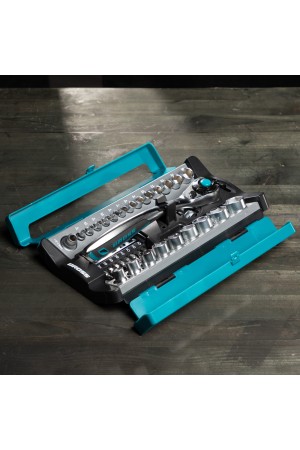 Набор торцевых головок, трещотка 120 зубьев, 1/2