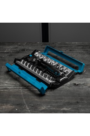 Набор торцевых головок, трещотка 120 зубьев, 1/2