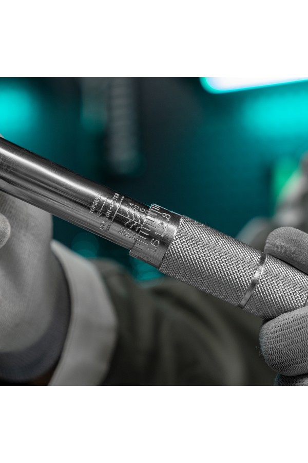 Ключ динамометрический, 5-24 Нм, 1/4, CrV, хромированная Stels