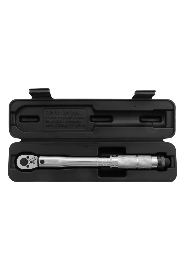 Ключ динамометрический, 5-24 Нм, 1/4, CrV, хромированная Stels