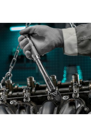 Ключ динамометрический, 5-24 Нм, 1/4, CrV, хромированная Stels