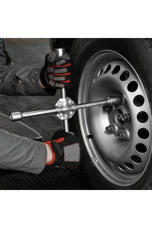 Ключ-крест баллонный, 17 х 19 х 21 х 22 мм, усиленный, толщина 16 мм Matrix Professional