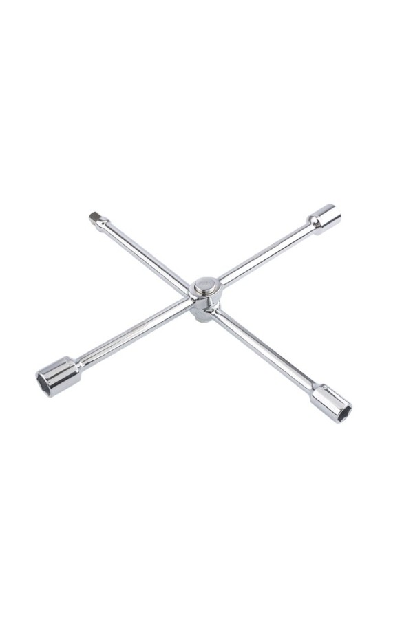 Ключ-крест баллонный, складной 17, 19, 21 мм и 1/2, 406 мм, хромированная Gross