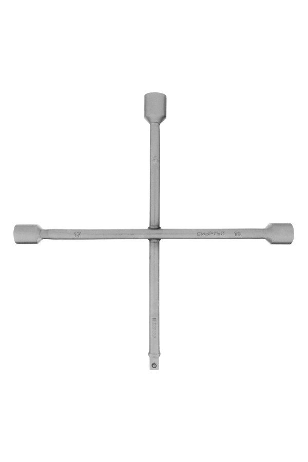 Ключ-крест баллонный, 17 х 19 х 21 мм, под квадрат 1/2, толщина 14 мм Сибртех