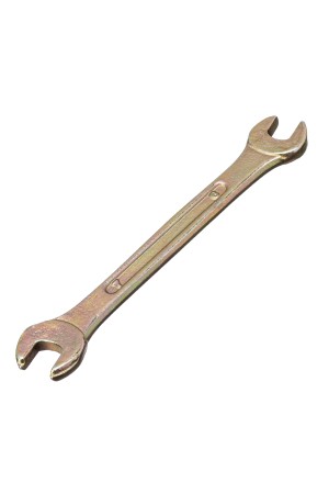 Ключ рожковый, 6 х 7 мм, желтый цинк Сибртех