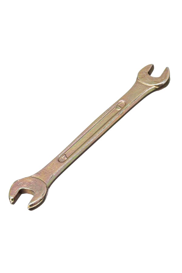 Ключ рожковый, 6 х 7 мм, желтый цинк Сибртех