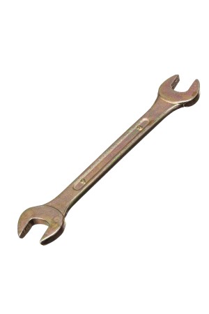 Ключ рожковый, 8 х 9 мм, желтый цинк Сибртех