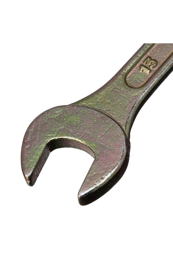 Ключ рожковый, 12 х 13 мм, желтый цинк Сибртех