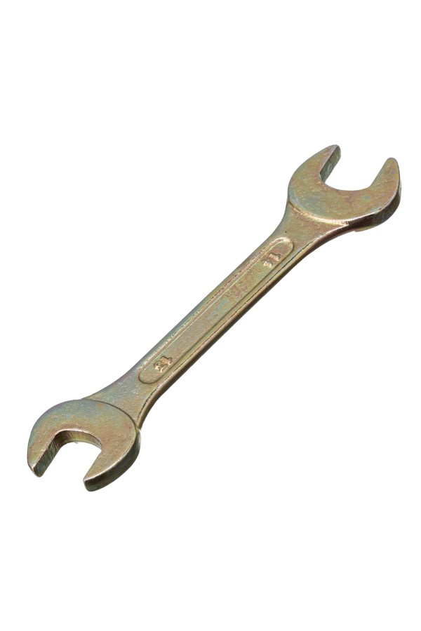 Ключ рожковый, 13 х 14 мм, желтый цинк Сибртех