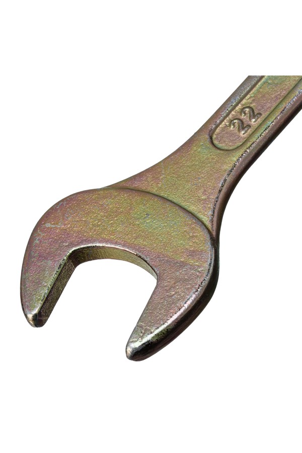 Ключ рожковый, 20 х 22 мм, желтый цинк Сибртех