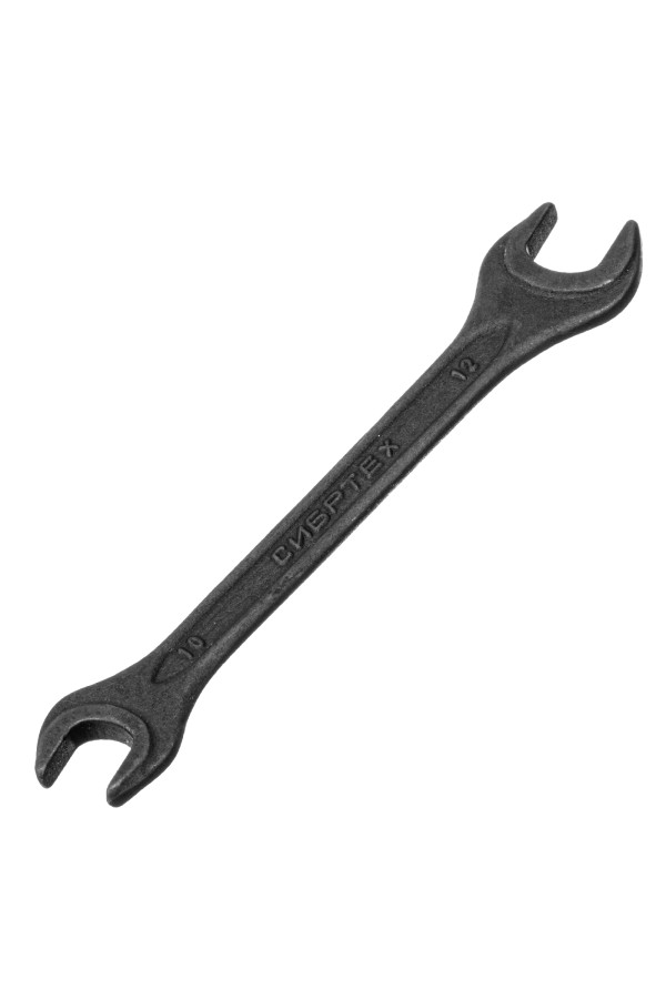 Ключ рожковый,10 х 12 мм, CrV, фосфатированный Сибртех