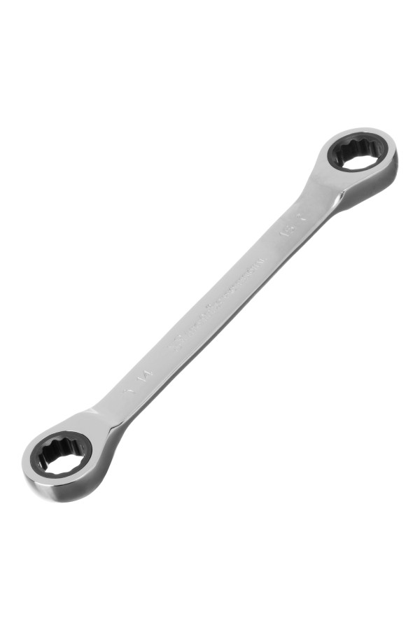 Ключ накидной трещоточный, 14 х 15 мм, CrV, зеркальный хром Matrix Professional