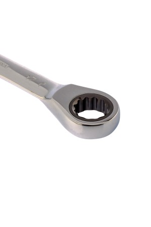 Ключ накидной трещоточный, 14 x 17 мм, CrV, зеркальный хром Matrix