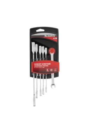 Набор ключей комбинированных, трещеточных 6 шт Matrix