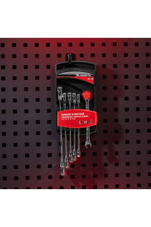 Набор ключей комбинированных, трещеточных 6 шт Matrix