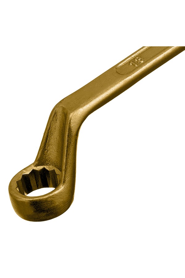 Ключ накидной, 12 х 13 мм, желтый цинк Сибртех